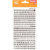 photo - Lettres et chiffres de transfert - Noir - 5mm - 339 caractères - Apli