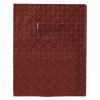photo-Protège-cahier - 17x22cm - Marron - Polypro - Motif losange - Résistant