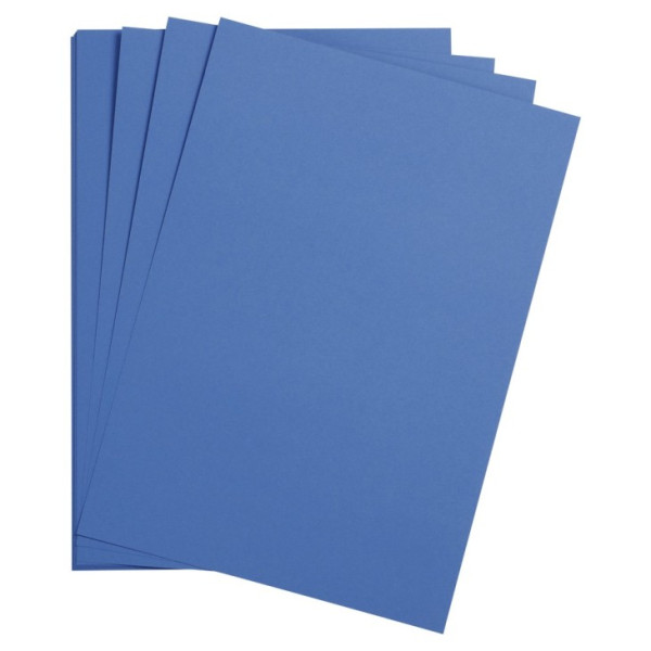 photo-25 feuilles de papier - Bleu roi - A4 - 270g - Lisse - Dessin, loisirs créatifs - Maya