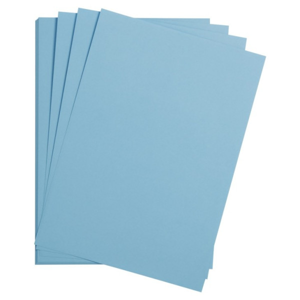 photo-25 feuilles de papier - Bleu ciel - A4 - 270g - Lisse - Dessin, loisirs créatifs - Maya
