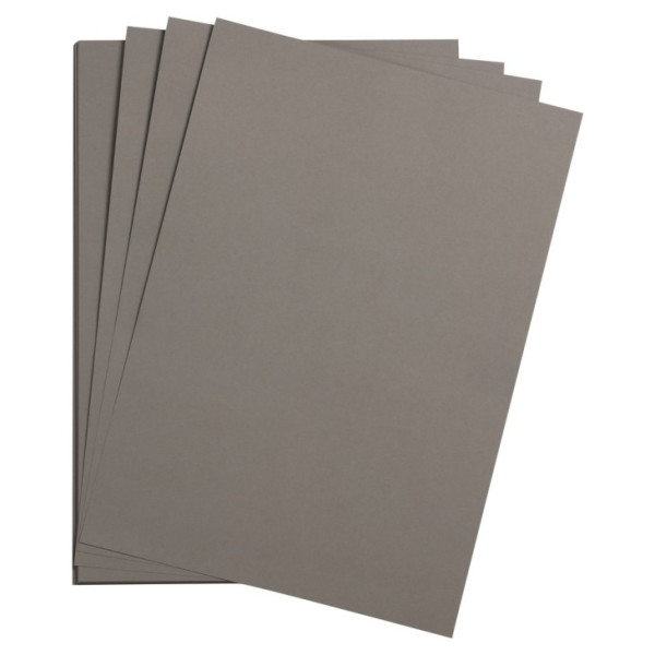 photo-25 feuilles de papier - Gris acier - A4 - 270g - Lisse - Dessin, loisirs créatifs - Maya
