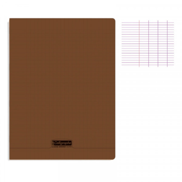 photo - Cahier - 24x32(cm) - Grands carreaux - 192 pages - couverture en polypro - sans spirale - Clairefontaine - Calligraphe
