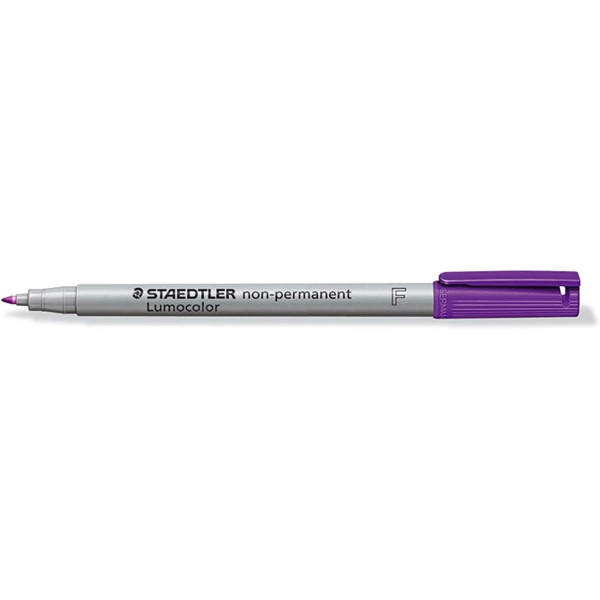 photo - Feutre - Effaçable - Violet - Pointe fine 0,6mm - Staedtler - Lumocolor 316F