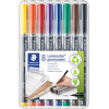 photo - 8 feutres - Indélébile - Permanent - Pointe fine - Lumocolor - Staedtler
