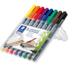 8 feutres - Indélébile - Permanent - Pointe fine - Lumocolor - Staedtler