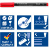 8 feutres - Indélébile - Permanent - Pointe fine - Lumocolor - Staedtler
