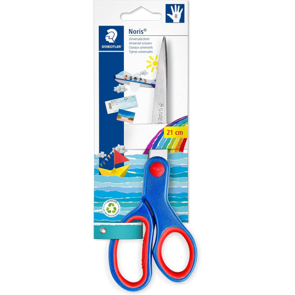 photo - Ciseaux pour droitier - Lame de 21cm - Bouts pointus - Staedtler - Noris