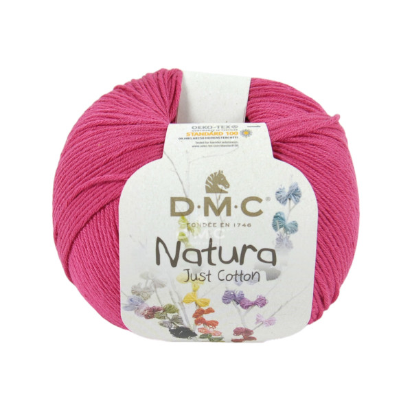 PHOTO-Pelote - 100% coton - Crimson - N61 - DMC - Natura Just Cotton - Tricot - Crochet