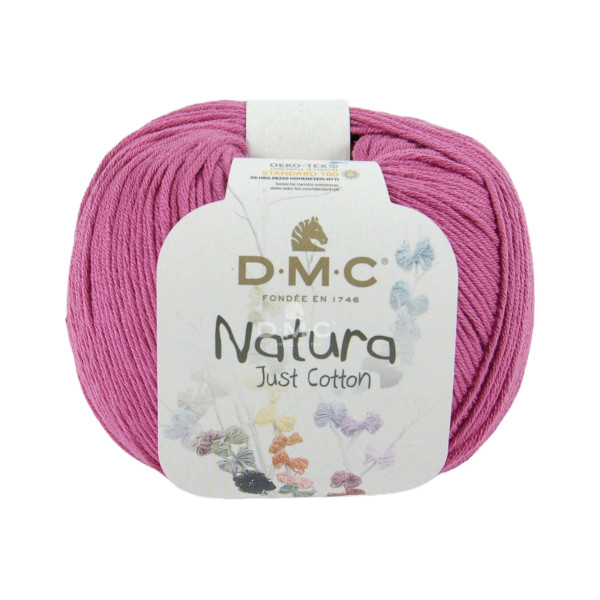 PHOTO-Pelote - 100% coton - Cerise - N62 - DMC - Natura Just Cotton - Tricot - Crochet