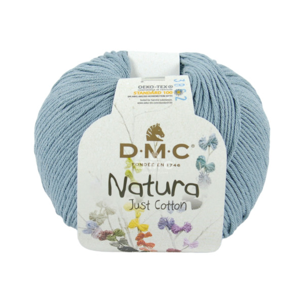 photo-Pelote - 100% coton - Azur - N56 - DMC - Natura Just Cotton - Tricot - Crochet