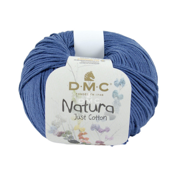 photo-Pelote - 100% coton - Blue night - N53 - DMC - Natura Just Cotton - Tricot - Crochet