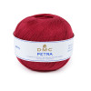 photo-Pelote de laine - 100% coton - Rouge - 5815 - DMC - Petra - Longues fibres