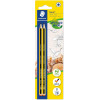photo - 2 crayons graphite - 2B - Bois recyclé - Staedtler - Noris