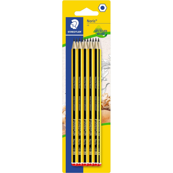 10 crayons graphite - HB - Bois recyclé - Staedtler - Noris