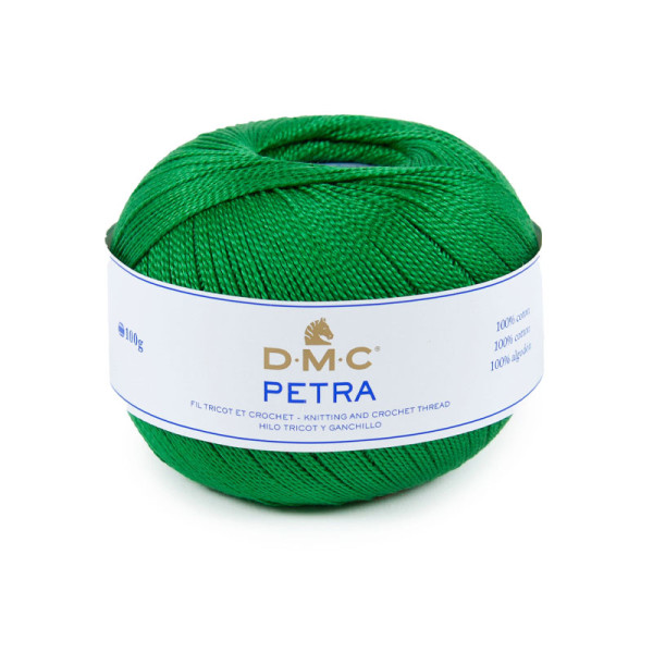 photo-Pelote de laine - 100% coton - Vert - 5700 - DMC - Petra - Grosseur 5
