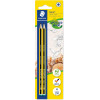 photo - 2 crayons graphite - 2H - Bois recyclé - Staedtler - Noris