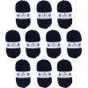 photo-10 pelotes - 100% acrylique - Marine - 971 - 50g - 140m - DMC - Knitty 4 - Tricot