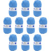 photo-10 pelotes - 100% acrylique - Bleu - 969 - 50g - 140m - DMC - Knitty 4 - Tricot