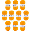 photo-10 pelotes - 100% acrylique - Jaune - 978 - 50g - 140m - DMC - Knitty 4 - Tricot