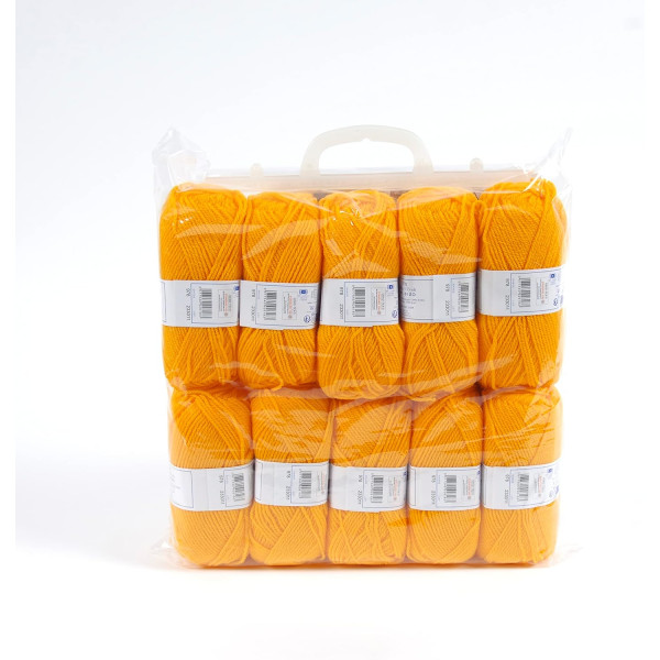 10 pelotes - 100% acrylique - Jaune - 978 - 50g - 140m - DMC - Knitty 4 - Tricot