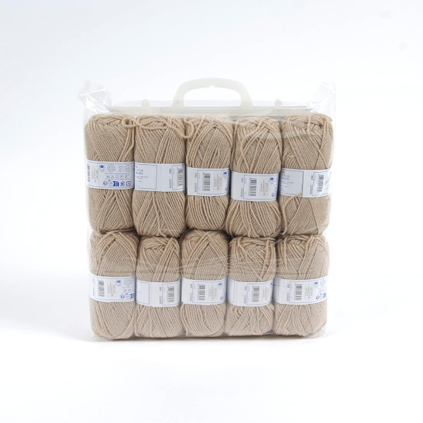 10 pelotes - 100% acrylique - Beige - 964 - 50g - 140m - DMC - Knitty 4 - Tricot