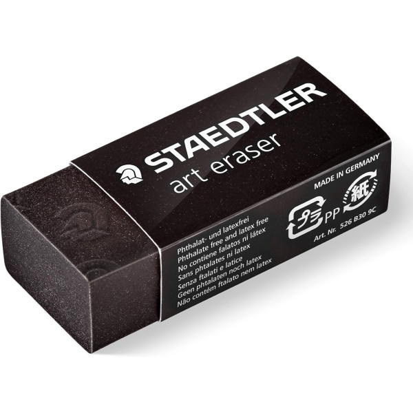 Lot de 2 gommes - Noire - Plastique - Staedtler