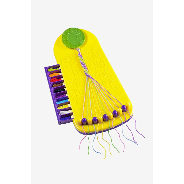 photo-Tisseur - Pour faire des bracelets brésiliens - Coffret voyage - Inclus fils - Enfant dès 8 ans
