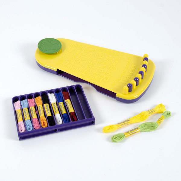 Tisseur - Pour faire des bracelets brésiliens - Coffret voyage - Inclus fils - Enfant dès 8 ans