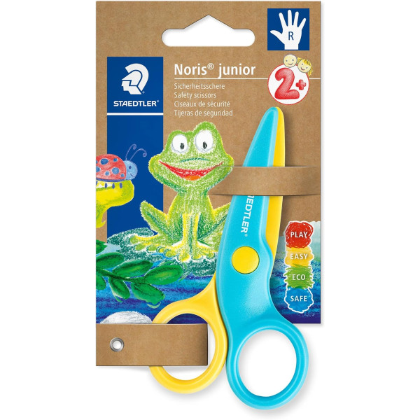 photo - Ciseaux pour droitier - Lame de 10cm - Bouts ronds - Staedtler - Noris Junior