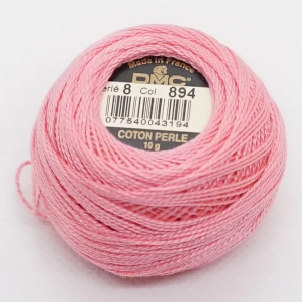 photo - Fil à broder - Rose - 894 - Coton perlé - Pelote - DMC - Broderie - Crochet