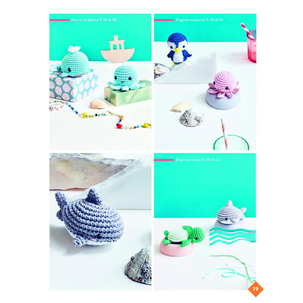 Livre - Adorable mini animaux - Atelier crochet - Marie Clesse de So Croch - Mango éditions