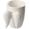 photo - Mug - Tasse - Avec anse en forme d'ailes d'ange - Blanc - Céramique - Idées cadeaux