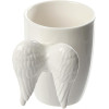 Mug - Tasse - Avec anse en forme d'ailes d'ange - Blanc - Céramique - Idées cadeaux
