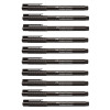 photo - Lot de 10 feutres - Noir - Indélébile - 0,8mm - Broadpen document - Faber-Castell