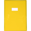 photo - Protège cahier - A4 - 21x29,7cm - Jaune transparent - Avec porte étiquette