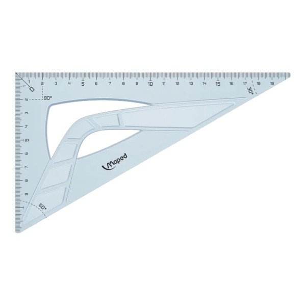 Set de traçage - Règle - Rapporteur - 2 équerres - Maped - Geometric