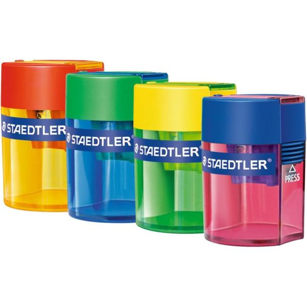 Taille-crayon - 1 trou - Avec réservoir - Plastique - Staedtler