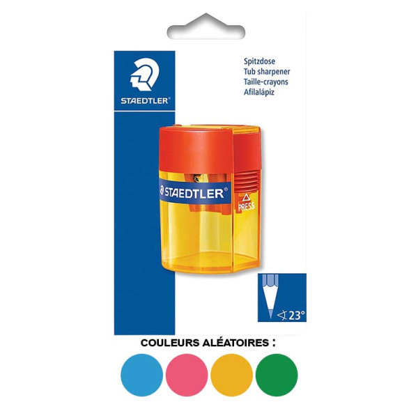 Taille-crayon - 1 trou - Avec réservoir - Plastique - Staedtler