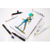 Bloc dessin - Pour marqueurs à alcool - A4 - 25 feuilles - 300g - Manga - Graph'it