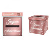 photo-Urne - Joyeux anniversaire - Rose or métallisé - 20x20x20cm - Carton - A monter - Cagnotte