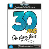 photo-T-shirt à dédicacer - Anniversaire 30 ans - Avec feutre inclus - Taille unique