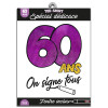 photo-T-shirt à dédicacer - Anniversaire 60 ans - Avec feutre inclus - Taille unique