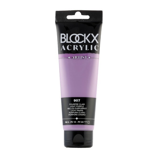photo-Peinture acrylique - Pourpre clair - 907 - BLOCKX Artist - Qualité beaux-arts - Tube 120ml