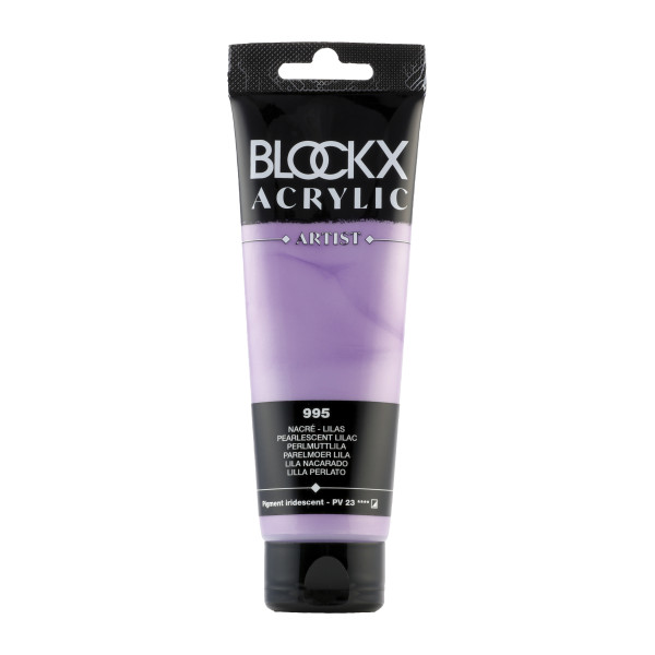 photo-Peinture acrylique - Nacré lilas - 995 - BLOCKX Artist - Qualité beaux-arts - Tube 120ml