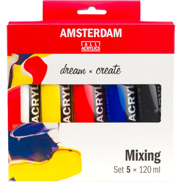 photo - Set peinture acrylique de 5 tubes - Amsterdam