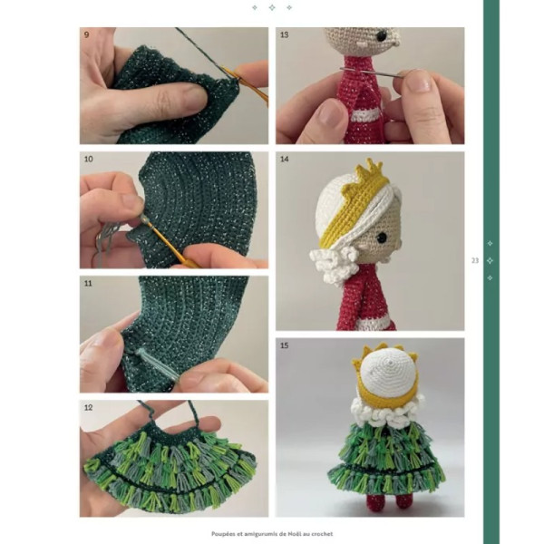 Livre - Poupées et amigurumis de noël au crochet - 30 personnages et accessoires