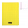 photo - Cahier - A4 (21x29,7cm) - Petits carreaux - 96 pages - Polypro - Jaune