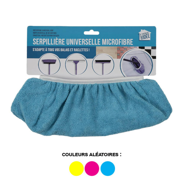 Serpillière - Microfibre - Réutilisable - Universelle - Adaptable - Ménage