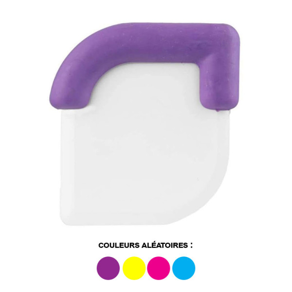photo-Grattoir pour nettoyer poêles casseroles - Silicone - Anti-rayures - Coloris aléatoire