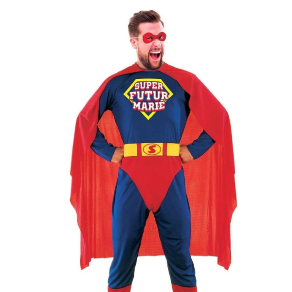Déguisement - Super futur marié - Costume - fête - Enterrement de vie de garçon - Taille unique adulte